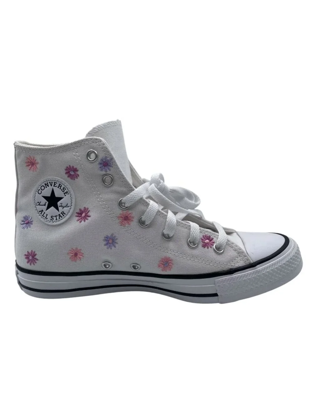 Converse Chuck Taylor All Star All Over Florals Kids SZ 6 White/Light Jellyfish